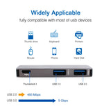 Hub USB de alumínio para MacBook Pro / Air