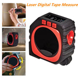 3 em 1 -  Fita Métrica Digital - Modo rolo, cabo e laser