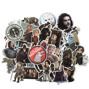 61 Adesivos Cartoon do Game Of Thrones